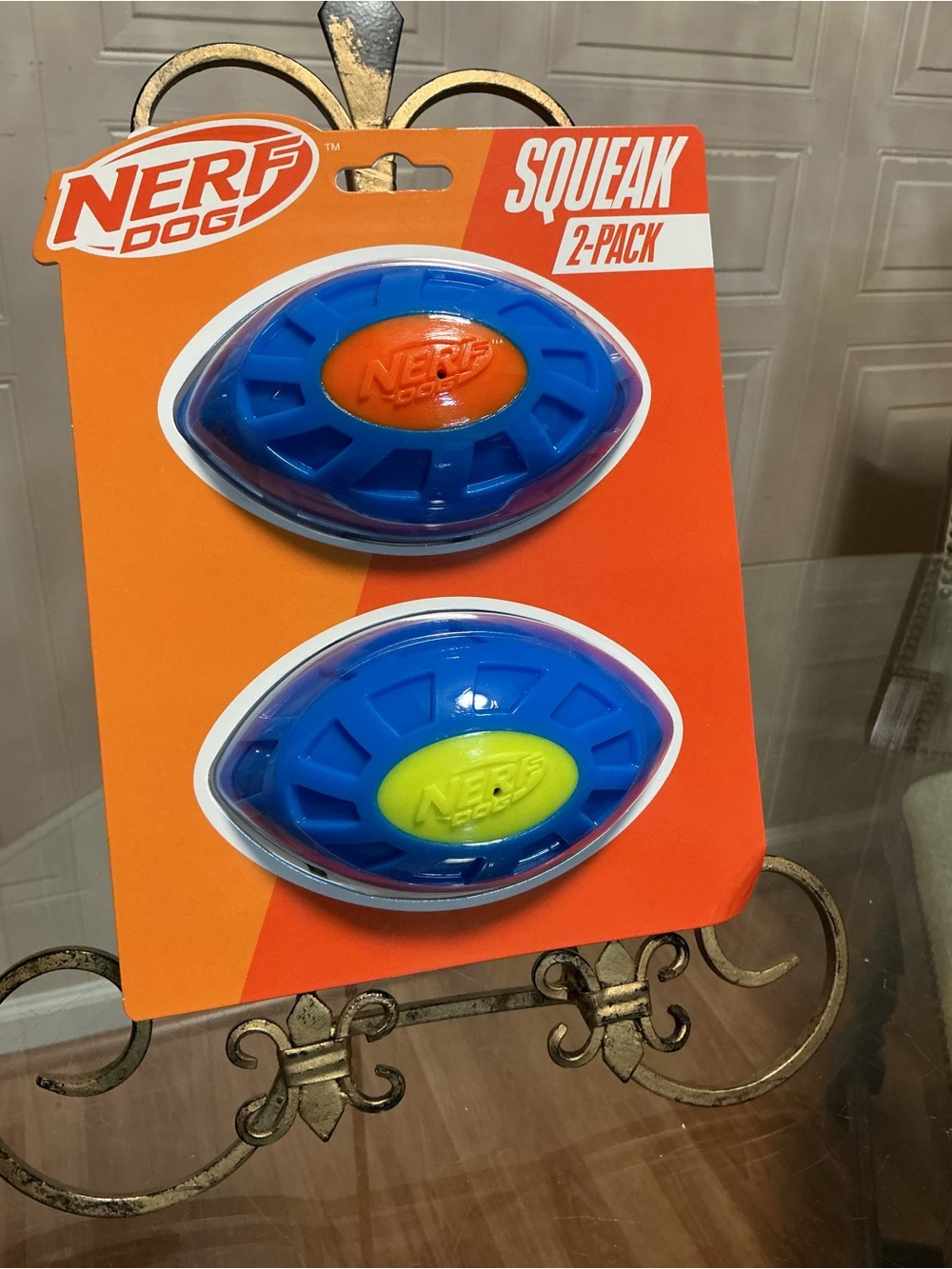 Nerf Dog 5” Set  Of 2  Durable Rubber Lightweight Football New